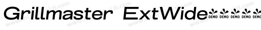Grillmaster ExtWide字体转换